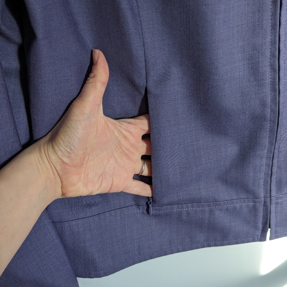 Oscar de la Renta | Blazer | Purple | Size 12 - Picture 3 of 6